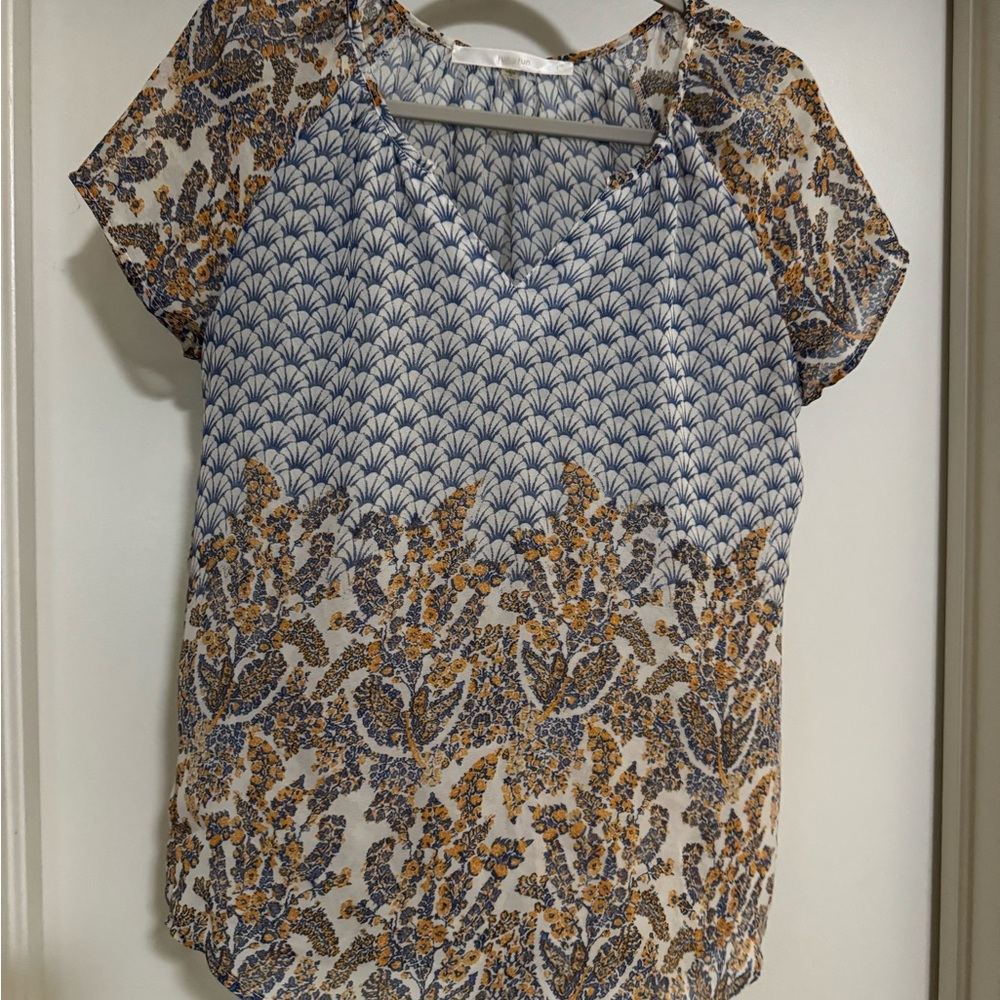 Floral Patterned Women's Top